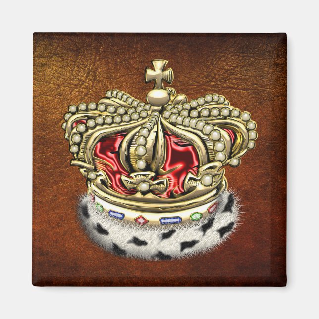 [500] Prinz [König] Königliche Krone [Fur+Gold][Ro Magnet (Vorne)