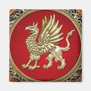 [500] Sacred Gold Griffin Magnet