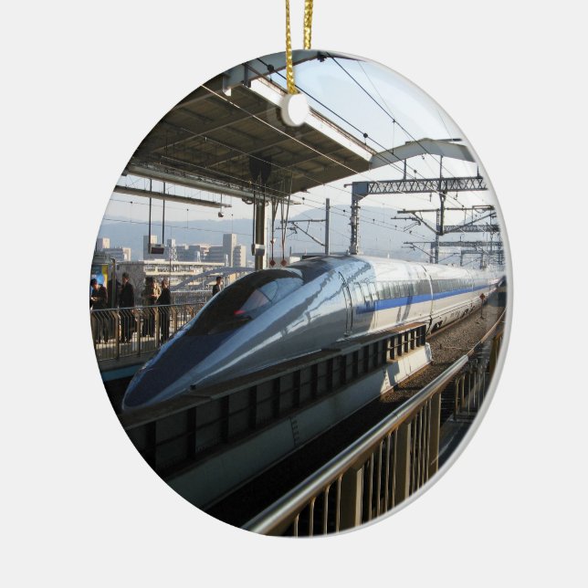 500er-Serie Shinkansen 新 幹 Bullet Train Keramik Ornament (Links)