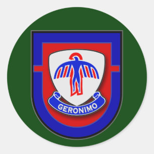 501st Infanterie-Regiment - 1. Bataillon-Blitz Runder Aufkleber