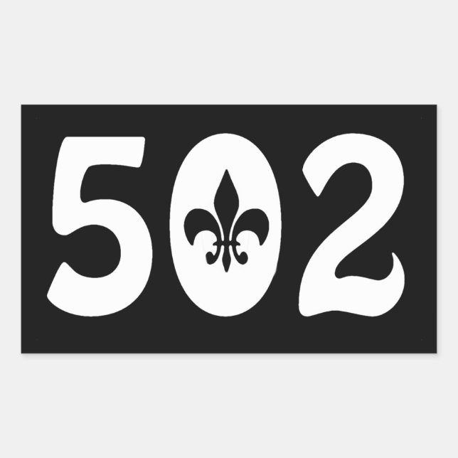 502 RECHTECKIGER AUFKLEBER (Vorderseite)