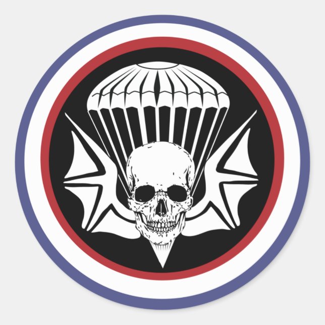 502nd PIR Runder Aufkleber (Vorderseite)