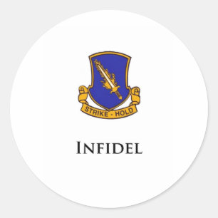 504th PIR-, Ungläubiger Runder Aufkleber