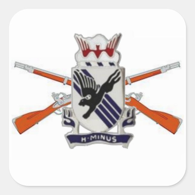 505. INFANTRY DUI CROSSED RIFLES STICKERS (Vorderseite)