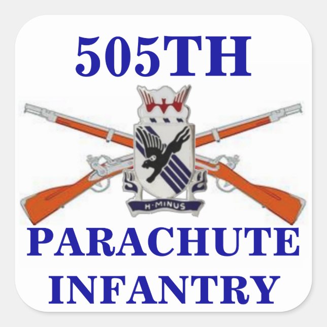 505E STICKERS D'INFANTERIE PARACHUTE (Devant)