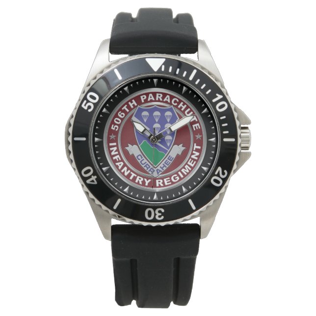 506th Fallschirmspringen Infantry Regiment Armbanduhr (Vorderseite)