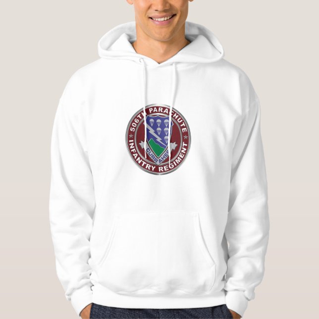 506th Fallschirmspringen Infantry Regiment Hoodie (Vorderseite)