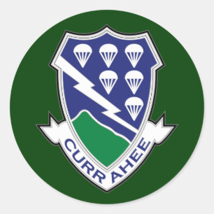 506th Infanterie-Regiment (im Flugzeug) DUI Runder Aufkleber