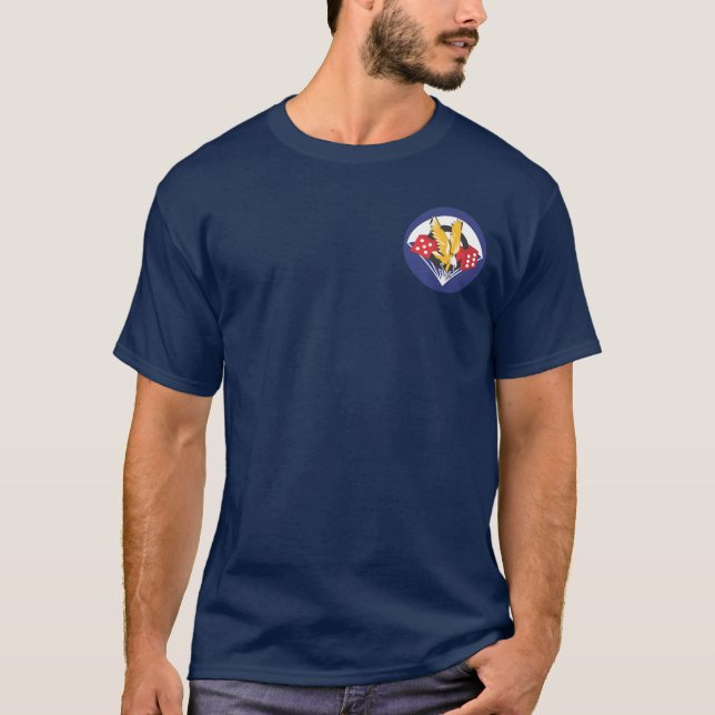 506th PIR ParaDice + T-shirts aéroporté d'ailes (Devant)