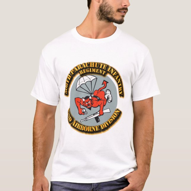 508. Parachute Infanterie Regiment (PIR) 82. ABN T-Shirt (Vorderseite)