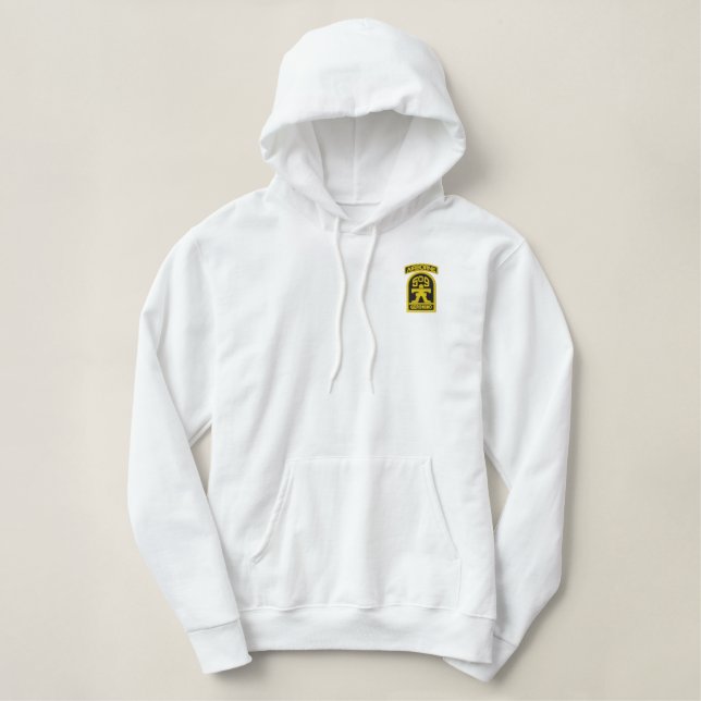 509. Im Flugzeug Bestickter Hoodie (Design vorne)