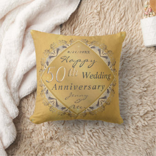 50./1. Hochzeit-Jubiläum-Kissen Kissen