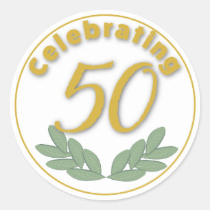 50 - 3 Zoll Runder Aufkleber
