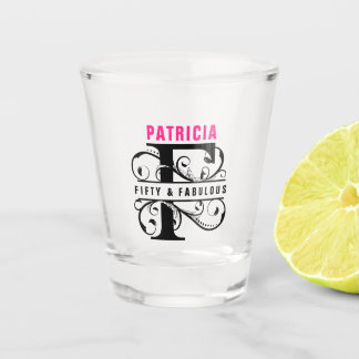 50/40 Geburtstagsschuhglas Schnapsglas