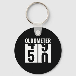 50. 50 Geburtstag Funny Gift Men Women Oldometer 4 Schlüsselanhänger