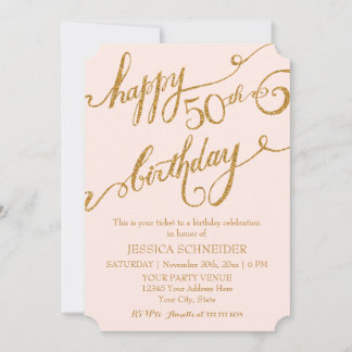 50., 50. Geburtstagsparty Einladung