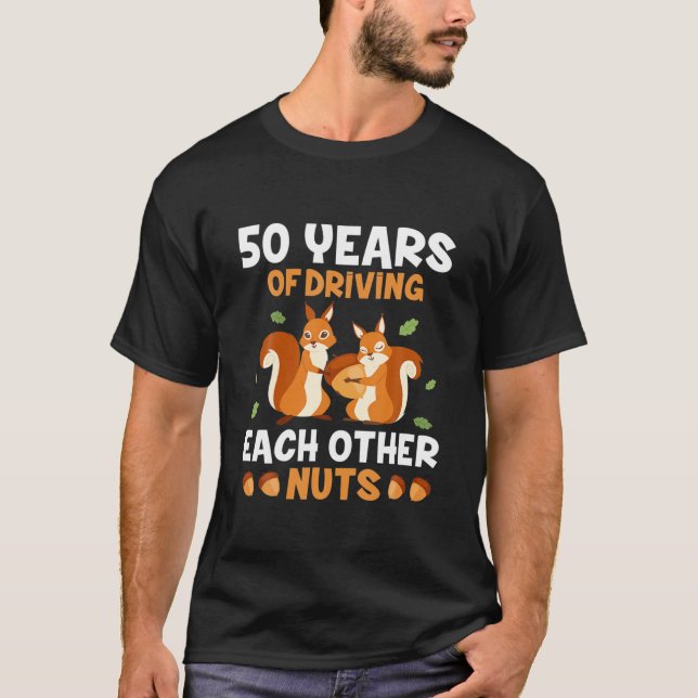50. 50-jähriges Hochzeitsjubiläum T-Shirt (Vorderseite)