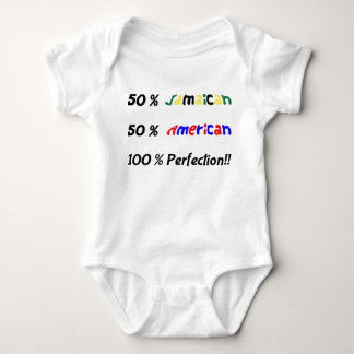 50/50 jamaikanische und amerikanische Mischung Baby Strampler