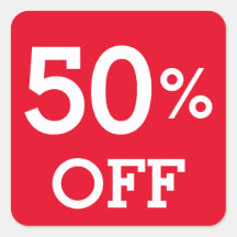 50 % 50 % Rabatt Verkauf weiß und rot