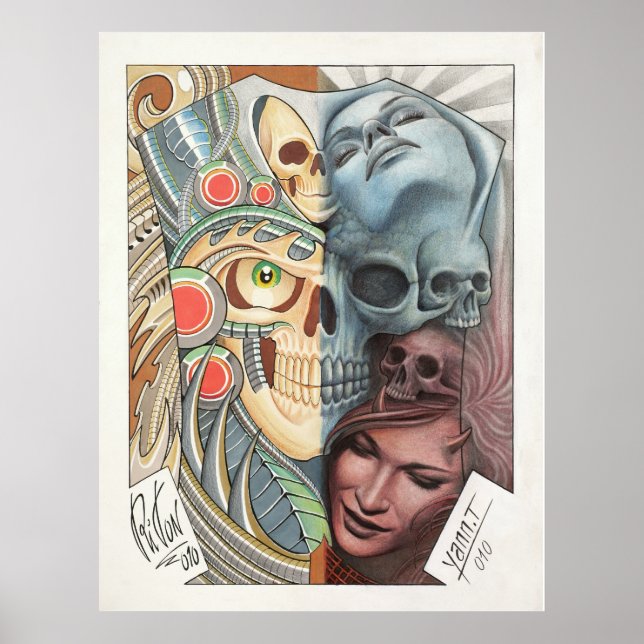 50/50 TATTOO ART-Bericht Poster (Vorne)