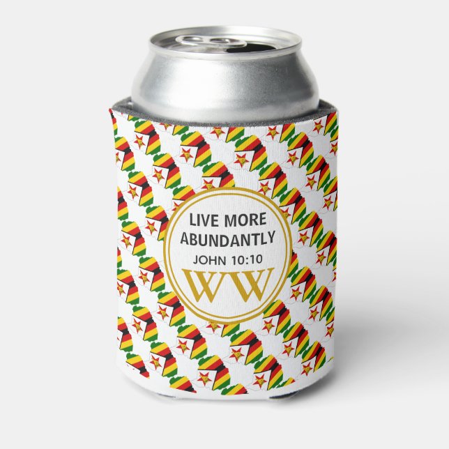 50 Absolut fabelhafte ZIMBABWE Monogramm Custom Dosenkühler (Kanne Rückseite)