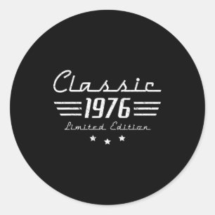 50 alte Vintage-Klassiker-Autos Runder Aufkleber