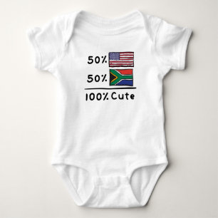 50 % Amerikaner 50 % Südafrika 100 % Niedlich Sü Baby Strampler