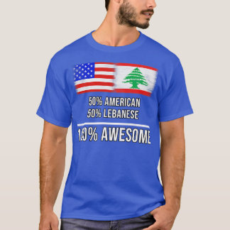 50 amerikanische 50 libanesische 100 Phantastische T-Shirt
