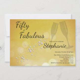 50 and Fabulous | 50th Birthday Party Einladung