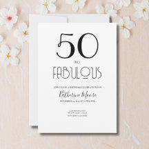 50 and Fabulous 50th Birthday Party