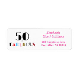 50 and Fabulous Art Deco 50th Birthday Address 