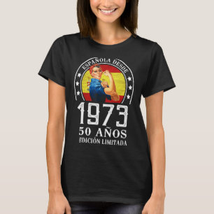 50 años Celebración Cumpleaños Mujer Española Edic T-Shirt