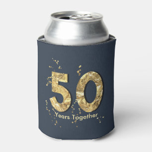 50 ans ensemble de glacière d'or d'anniversaire