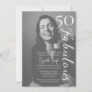 50 ans et Fabuleux Invitation à une fête d'anniver