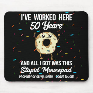 50. Arbeitsjubiläum 50 Jahre Zitat Mousepad