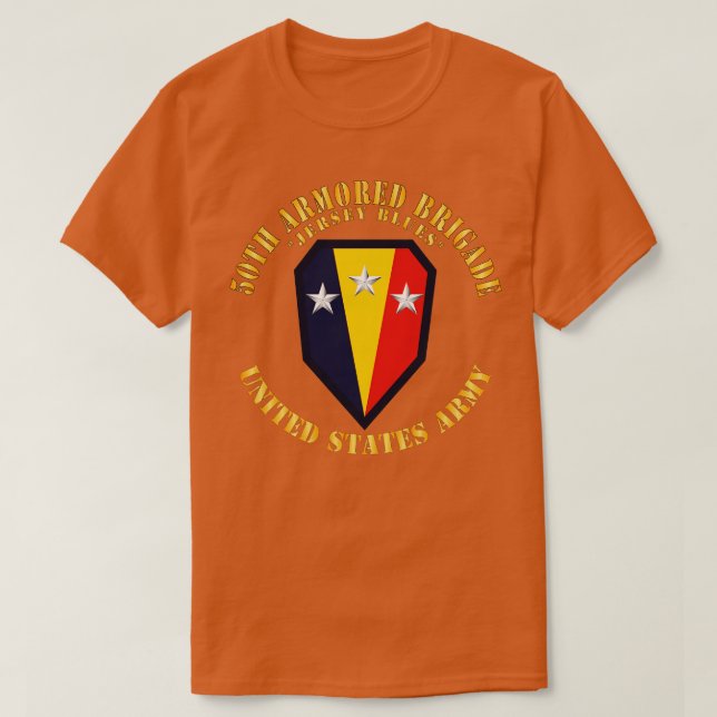 50. Armored Brigade Jersey Blues SSI X T-Shirt (Design vorne)