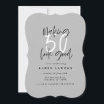 50 aussehen als Geburtstagseinladung<br><div class="desc">50 aussehen zu lassen gute Einladung zum Geburtstag. Modernes,  monochromes Skripttext. Teil einer Sammlung.</div>