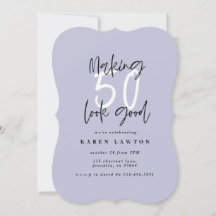 50 aussehen als Geburtstagseinladung