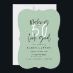 50 aussehen als Geburtstagseinladung<br><div class="desc">50 aussehen zu lassen gute Einladung zum Geburtstag. Modernes,  monochromes Skripttext. Teil einer Sammlung.</div>