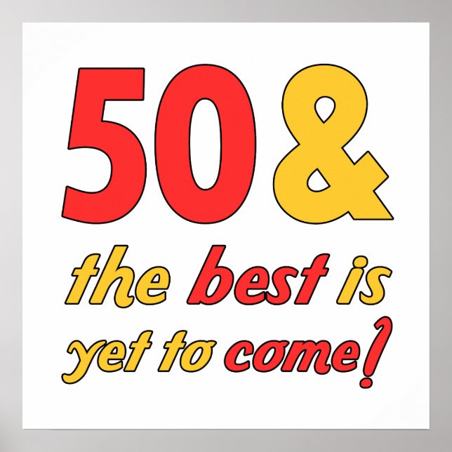 50 Best Birthday Gifts Poster (Vorne)