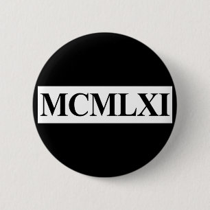 50. Birthday, 1961 Button