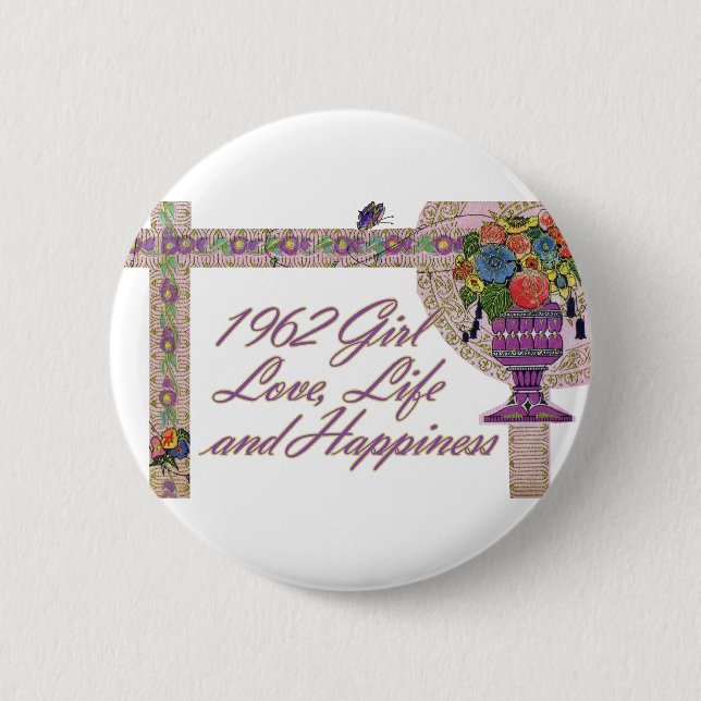 50. Birthday, 1962 Button (Vorderseite)