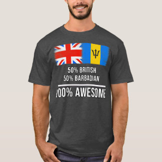 50 Britische 50 Barbadian 100 Phantastisches Gesch T-Shirt