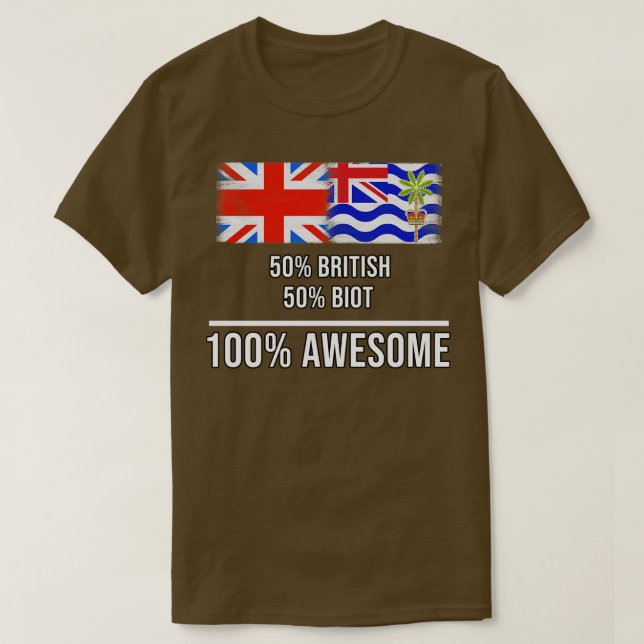 50 Britische 50 Biot 100 Phantastisches Geschenk f T-Shirt (Design vorne)