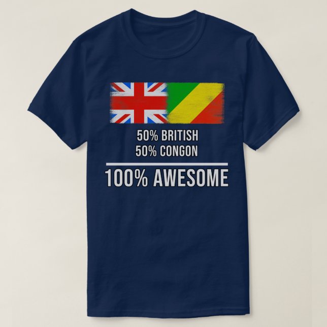 50 Britische 50 Congon 100 Phantastisches Geschenk T-Shirt (Design vorne)