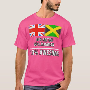 50 Britische 50 Jamaikaner 100 Phantastisches Gesc T-Shirt