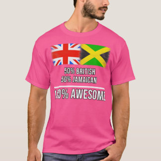 50 Britische 50 Jamaikaner 100 Phantastisches Gesc T-Shirt
