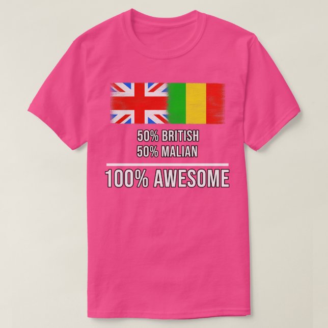 50 Britische 50 malische 100 Phantastische Geschen T-Shirt (Design vorne)