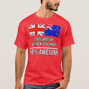 50 Britische 50 Neuseeländer 100 Phantastisches Ge T-Shirt