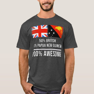 50 Britische 50 Papua Neuguinea 100 Phantastisches T-Shirt